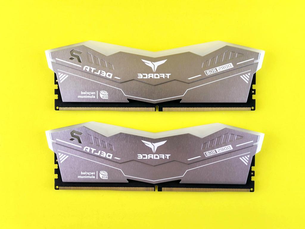 Close up of computer memory modules installed on motherboard